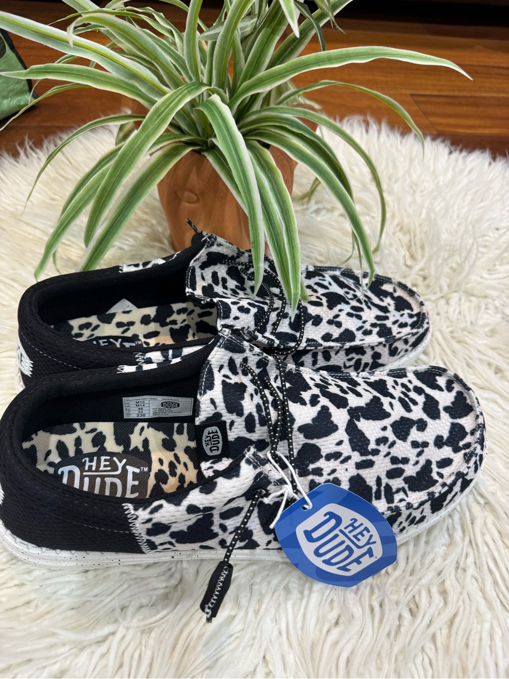New🌿Hey Dude Wally Funk Party Animal Print Slip-On Sneakers